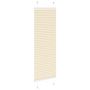 Voir la diapositive 4 : VIDAXL Store plisse creme 50x100 cm largeur du tissu 49,4 cm polyester