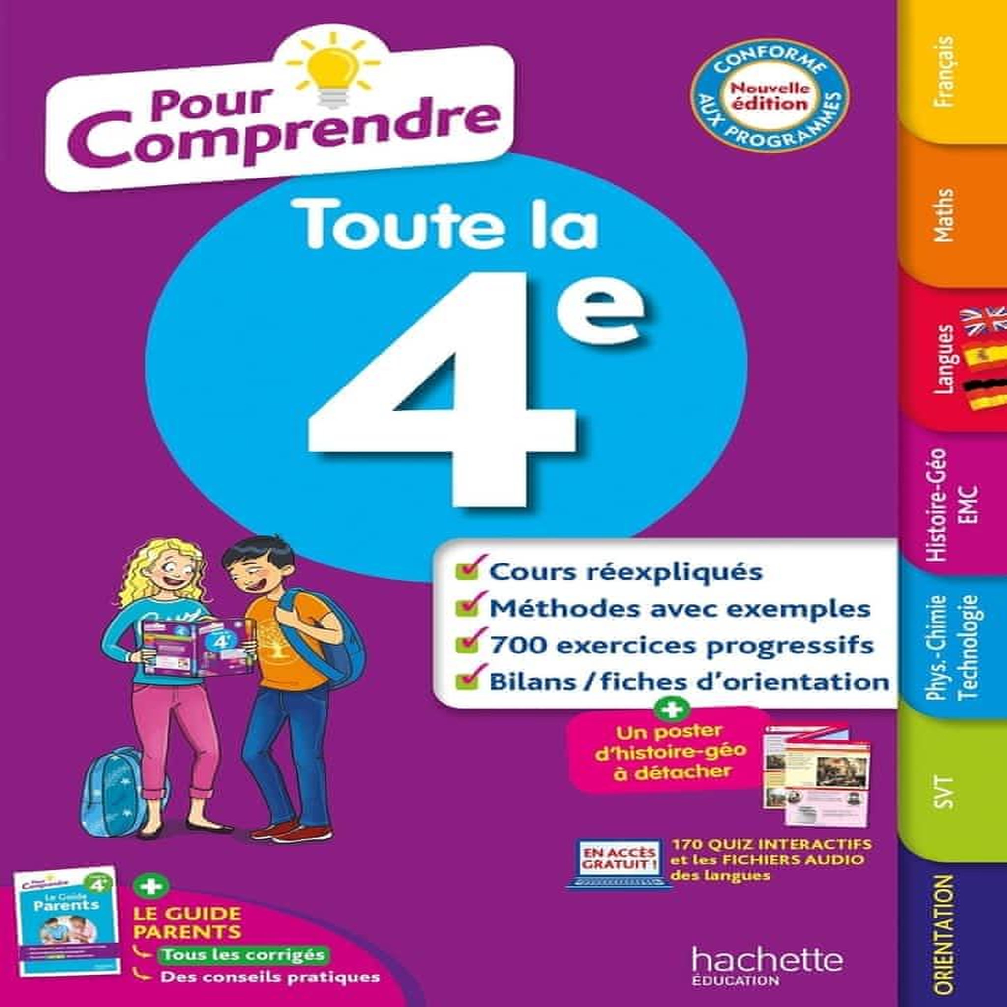 TOUTE LA 4E POUR COMPRENDRE . EDITION 2024, Lisle Isabelle de