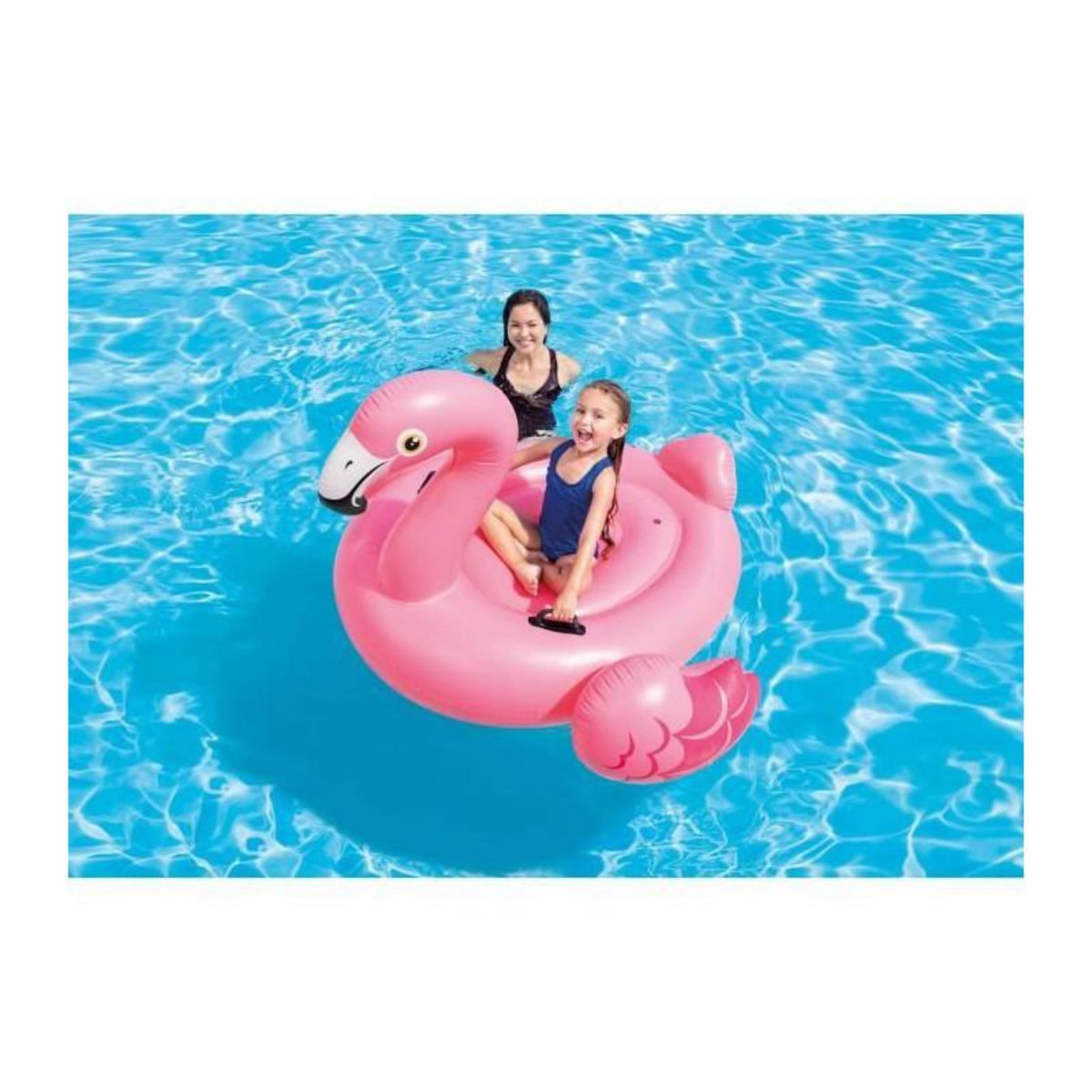 INTEX Flamant Rose Gonflable à Chevaucher 142cm Rose