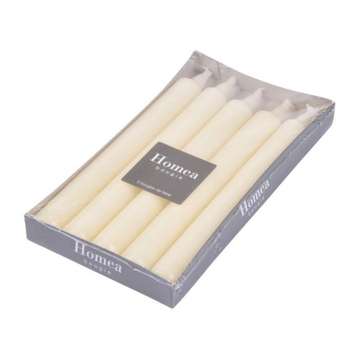 Paris Prix Lot de 5 Bougies Chandelier  Essentiel  19cm Écru