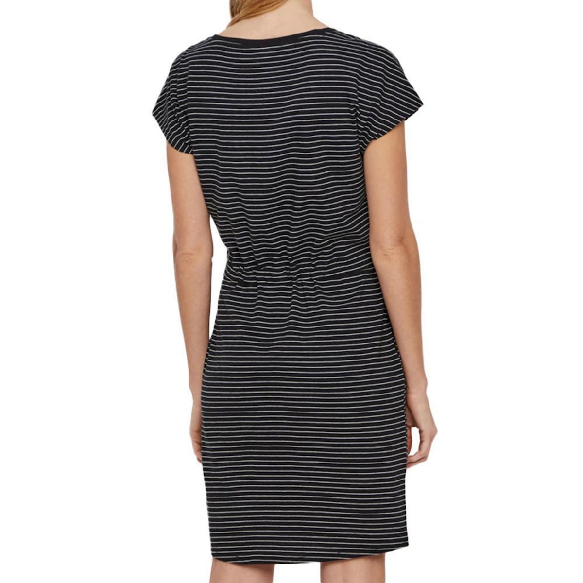 Vero Moda Robe Noir à rayures Femme Vero Moda Mapril