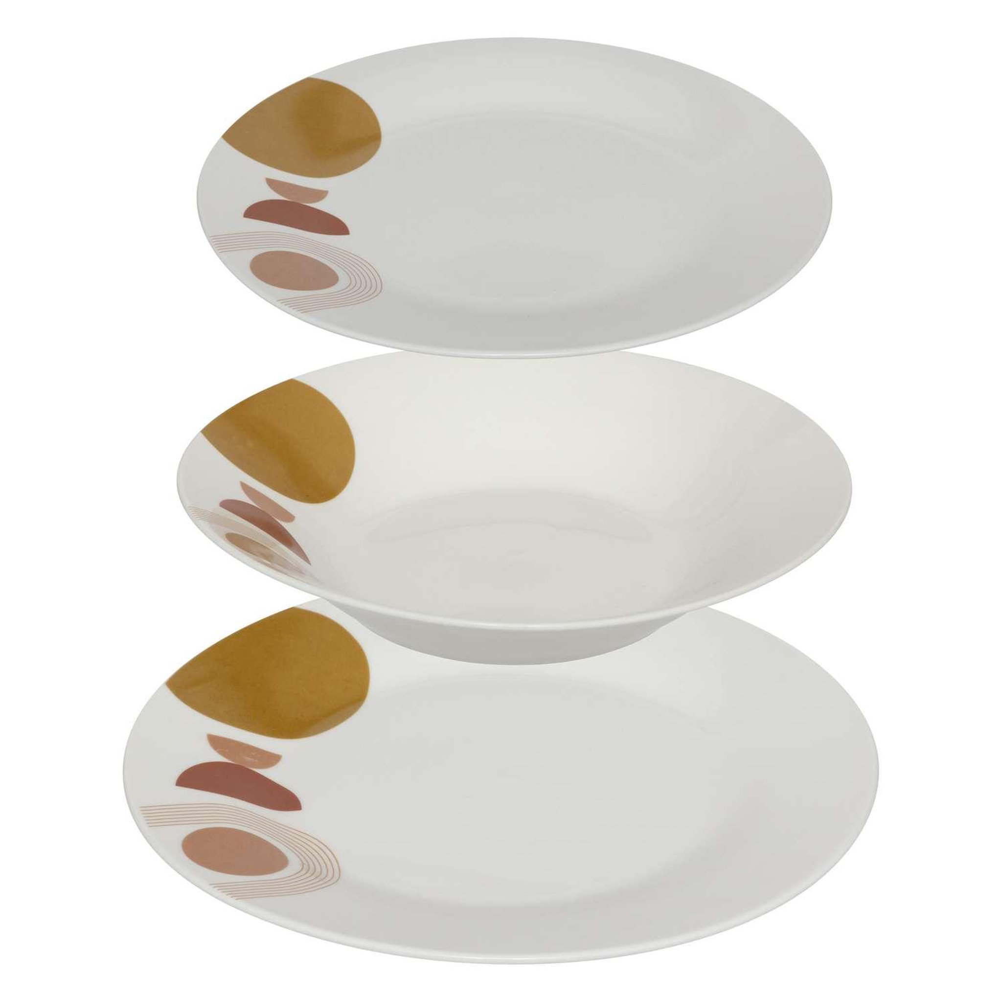 Voir la diapositive 1 : SECRET DE GOURMET Service vaisselle 18 pièces tara - orange