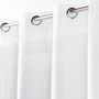 Voir la diapositive 2 : Paris Prix Rideau Voilage  Telma  140x280cm Blanc