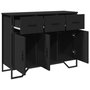 Voir la diapositive 5 : VIDAXL Buffet noir 97x32,5x74,5 cm bois d'ingenierie