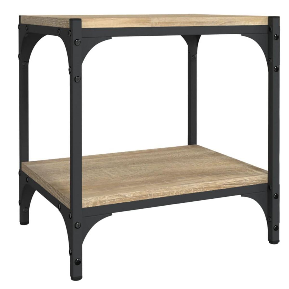 VIDAXL Meuble TV Chene sonoma 40x33x41 cm Bois d'ingenierie et acier