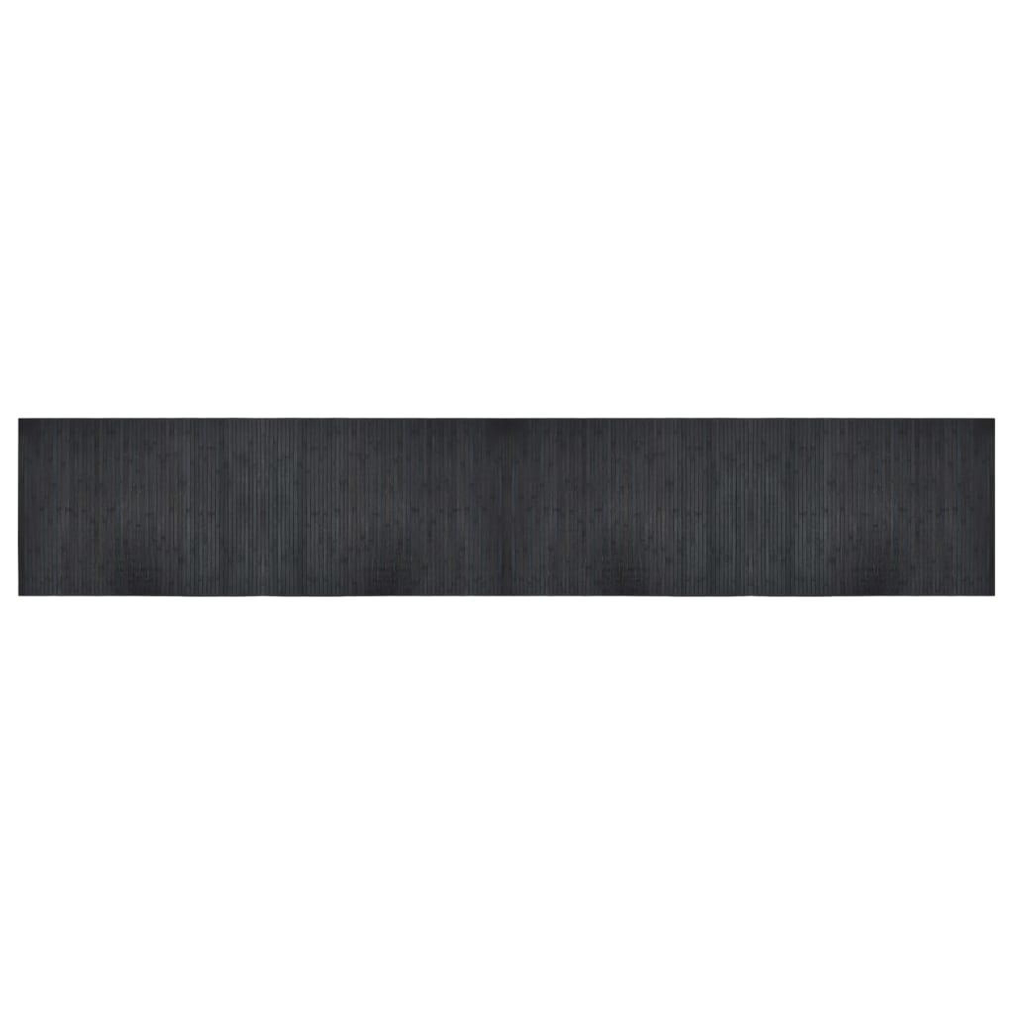 Voir la diapositive 2 : VIDAXL Tapis rectangulaire gris 70x400 cm bambou