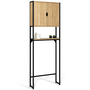 Voir la diapositive 3 : ID MARKET Meuble étagère dessus WC placard DETROIT design industriel