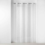 Paris Prix Rideau Voilage à Œillets  Poesia  140x280cm Blanc