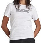 G-Star Raw T-shirt  Femme G-Star Raw Anglaise Graphic Raw. Coloris disponibles : Blanc