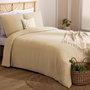 Voir la diapositive 1 : ATMOSPHERA Parure de Lit 3 Pièces  Flora  240x220cm Beige Lin