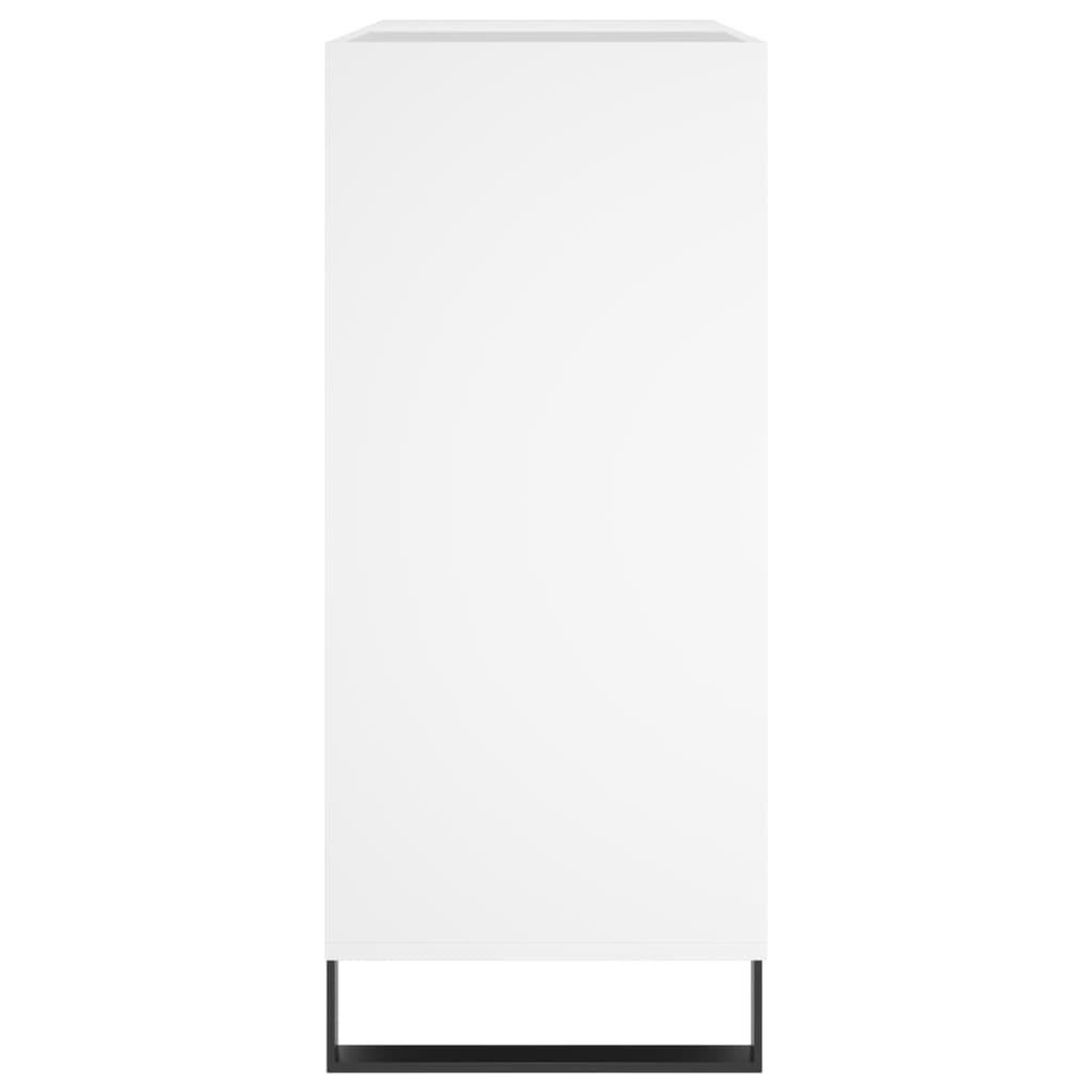 Voir la diapositive 5 : VIDAXL Armoire a disques blanc 84,5x38x89 cm bois d'ingenierie