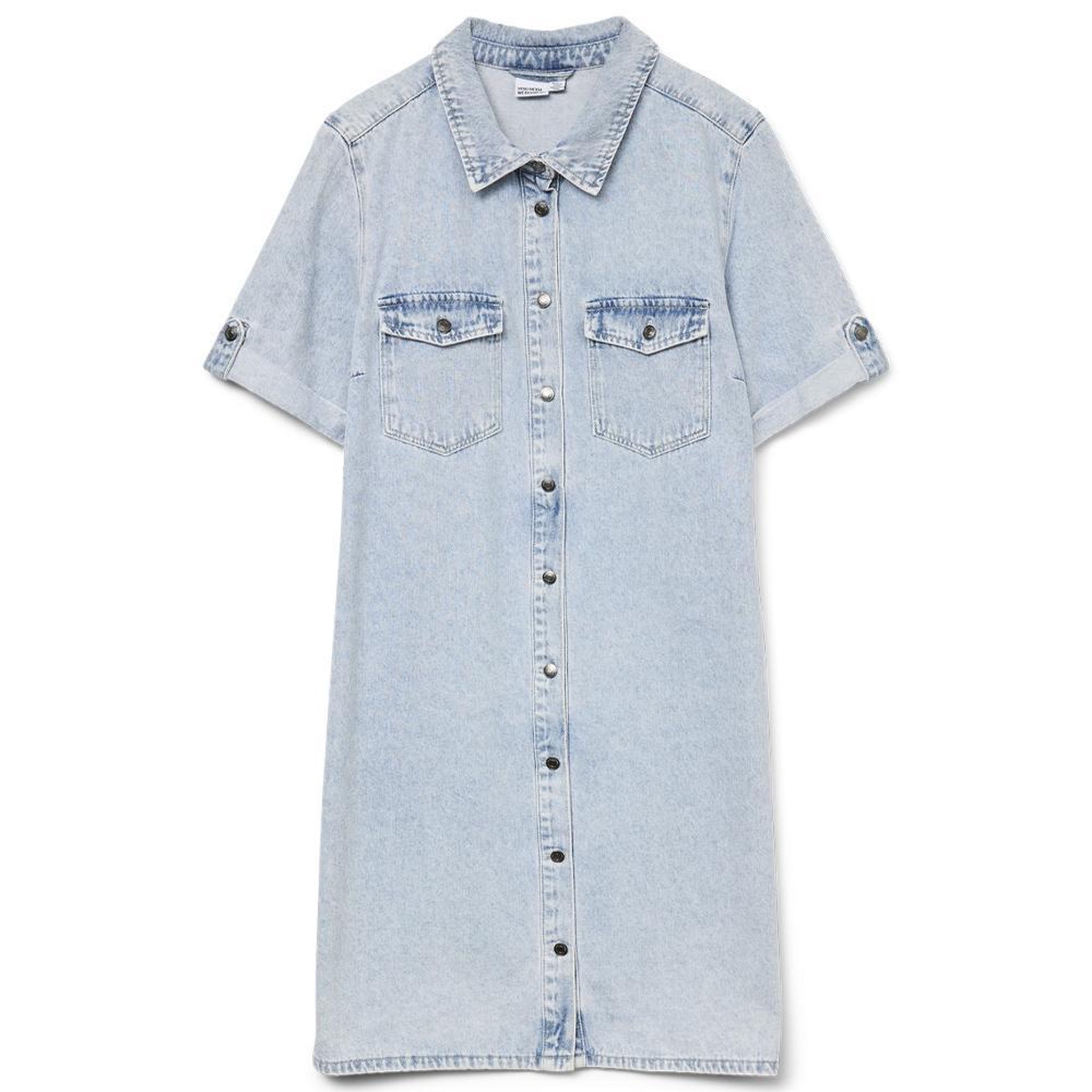 Voir la diapositive 3 : Vero Moda Robe en Jean Bleu  Femme Vero Moda Jennie