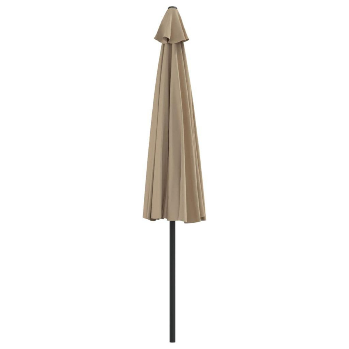 VIDAXL Parasol de balcon avec mat en aluminium Taupe 300x155 cm Demi