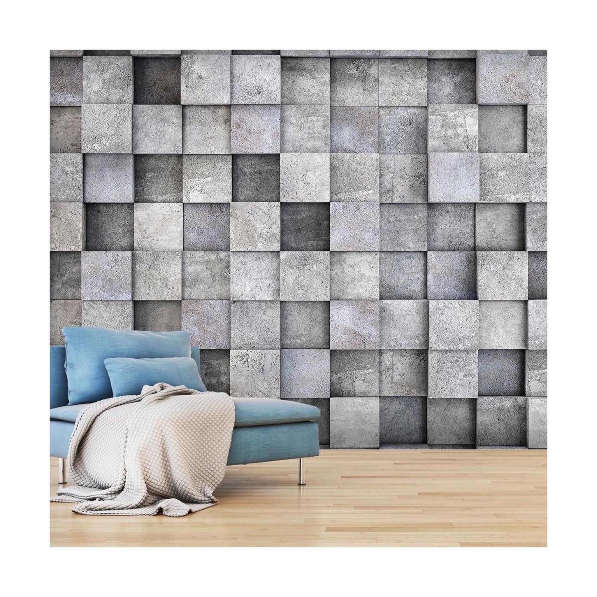 Paris Prix Papier peint  concrete cube. Coloris disponibles : Multicolore