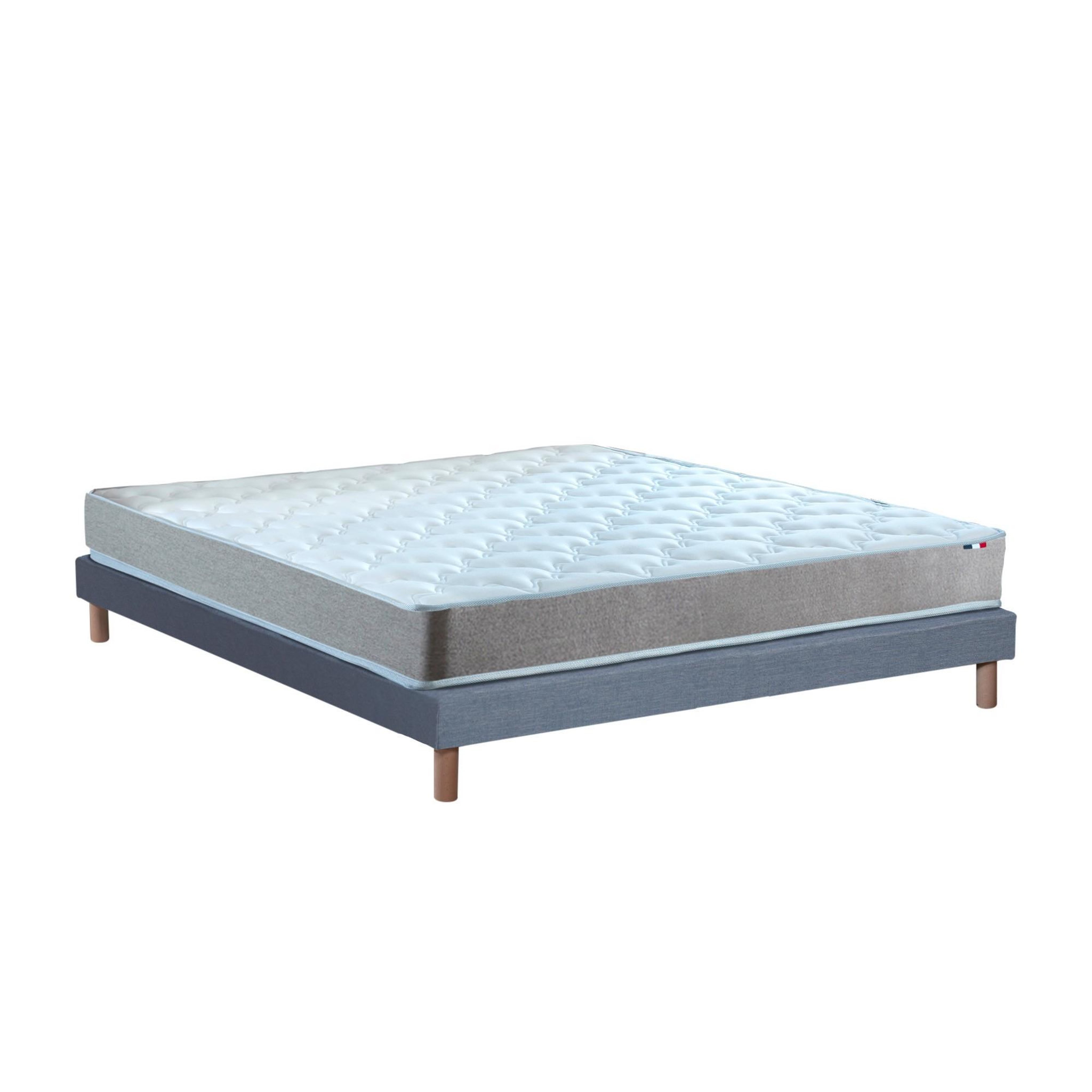 Voir la diapositive 4 : IDLITERIE Ensemble matelas mousse ferme réversible ALTO et sommier - confort français