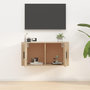 Voir la diapositive 3 : VIDAXL Meuble TV mural Chene Sonoma 80x34,5x40 cm