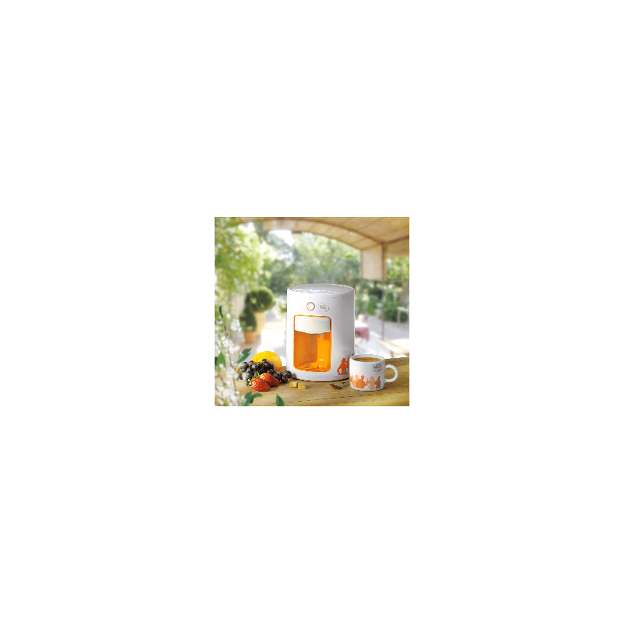 Voir la diapositive 2 : Harper Harper - Ud888 Orange - Machine à Expresso - Compact - 1000w - Réservoir 0,3l - 2 Filtres