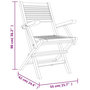 Voir la diapositive 6 : VIDAXL Chaises de jardin pliantes lot de 8 55x62x90cm bois massif teck