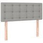 Voir la diapositive 2 : VIDAXL Tete de lit Gris clair 80x5x78/88 cm Tissu