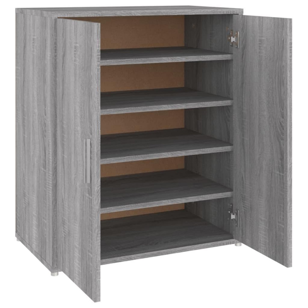 VIDAXL Meuble a chaussures Sonoma gris 60x35x70 cm Bois d'ingenierie