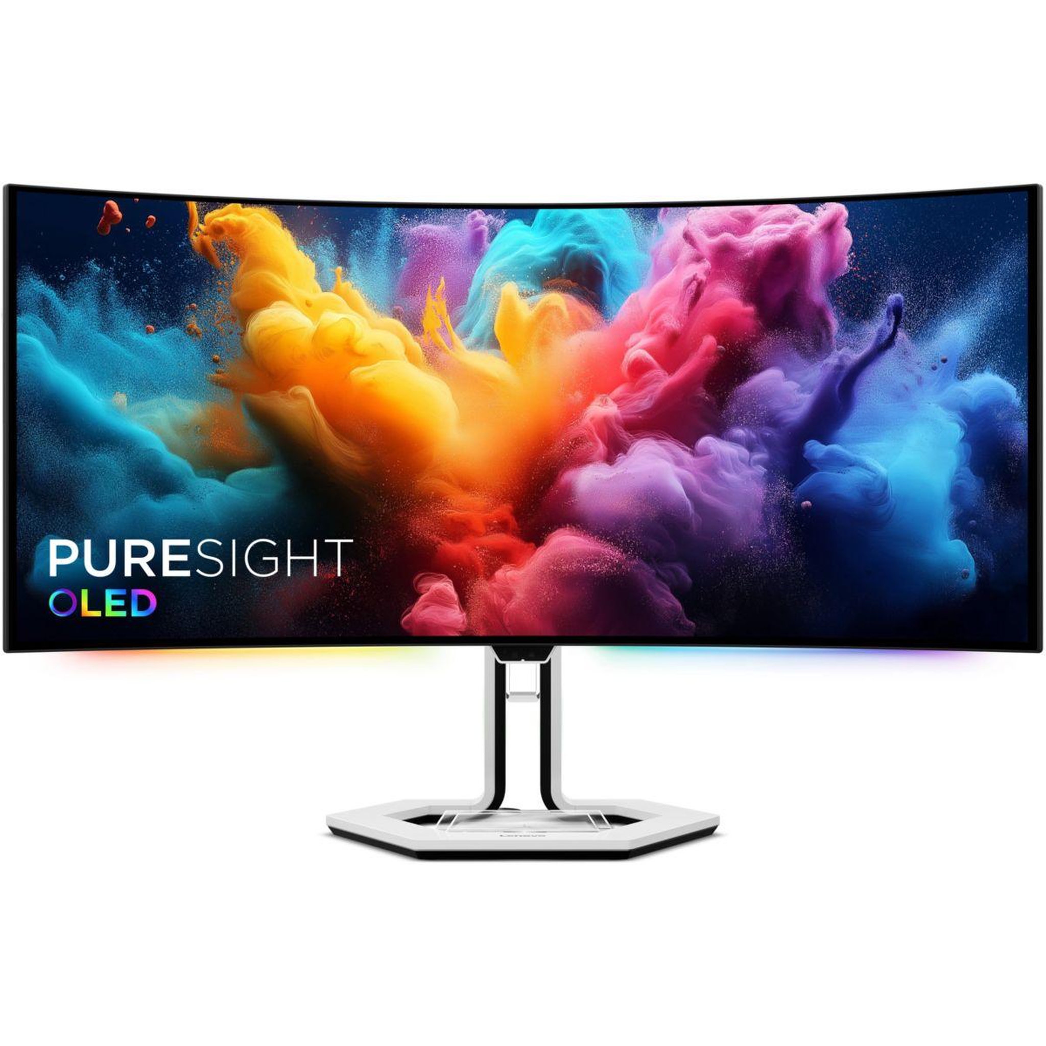 Lenovo Ecran pc gamer legion pro 34wd-10 34  incurvé 800r wqhd 240hz oled hdr true black 400 hdmi 2.1 amd freesync