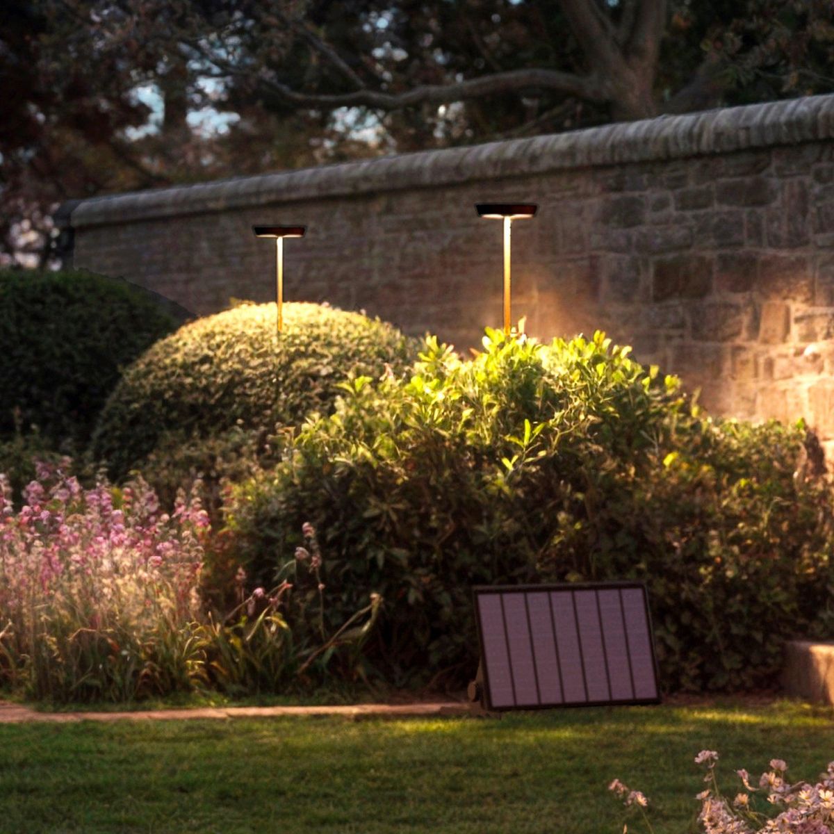 Lumisky Borne solaire PIN Noir Aluminium H94cm