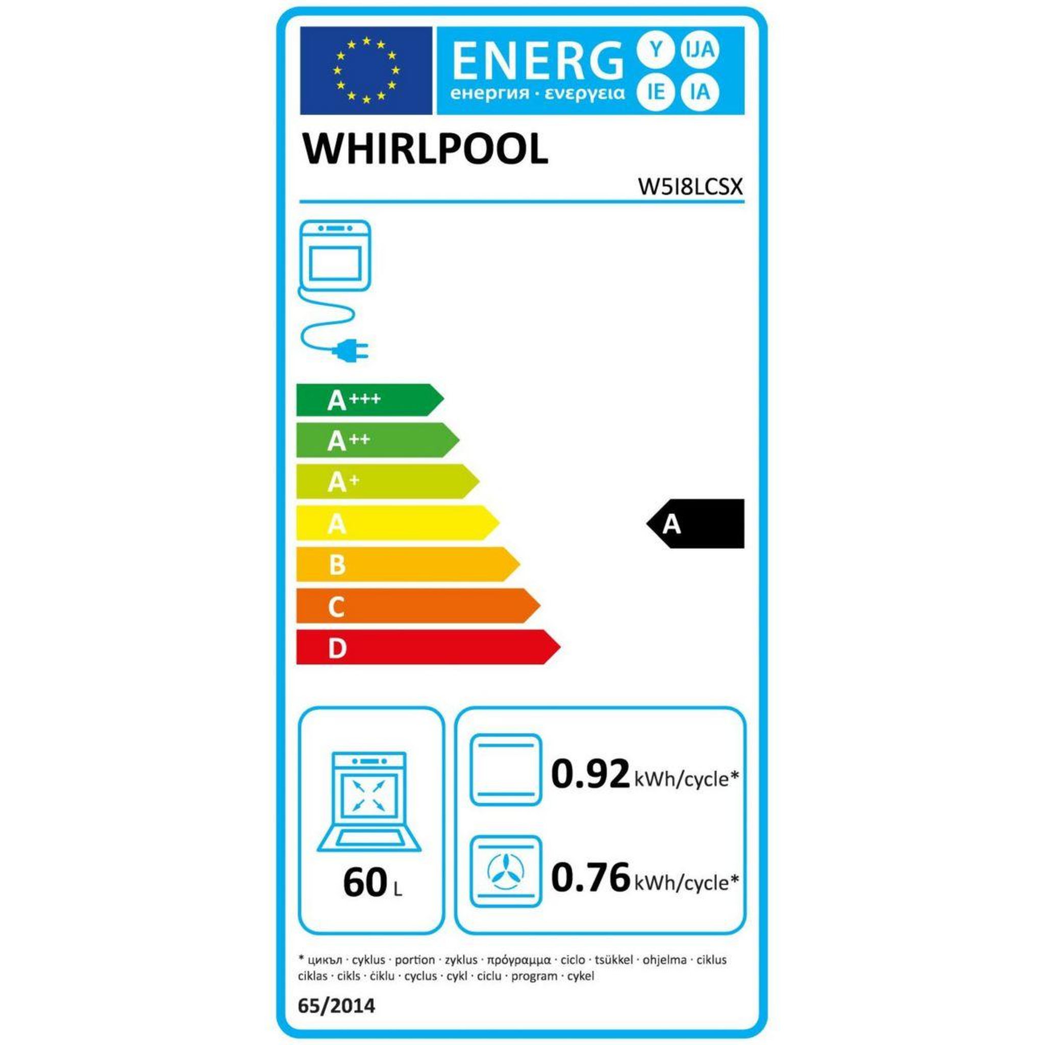 Voir la diapositive 6 : Whirlpool Cuisinière induction w5i8lcsx