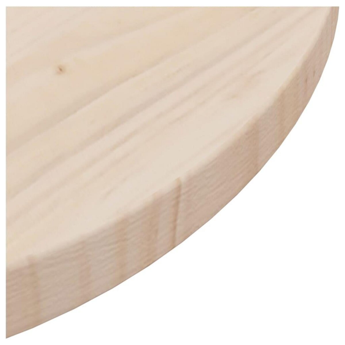 VIDAXL Dessus de table Ø40x2,5 cm Bois de pin massif