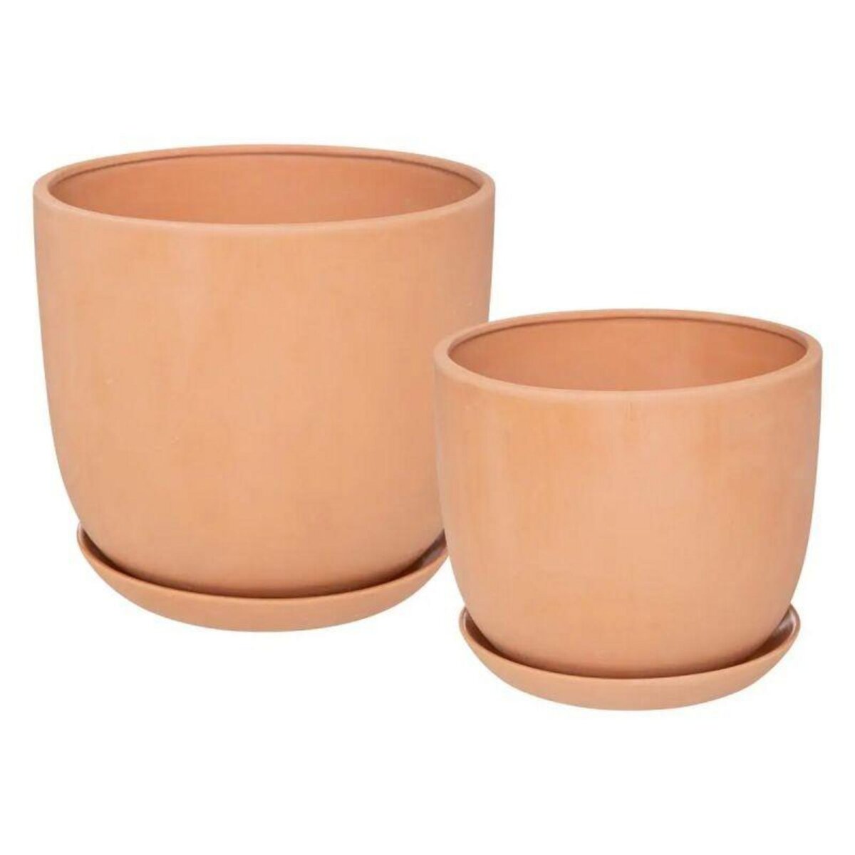  Lot de 2 Cache-Pots Design  Cosy  23cm Terracotta
