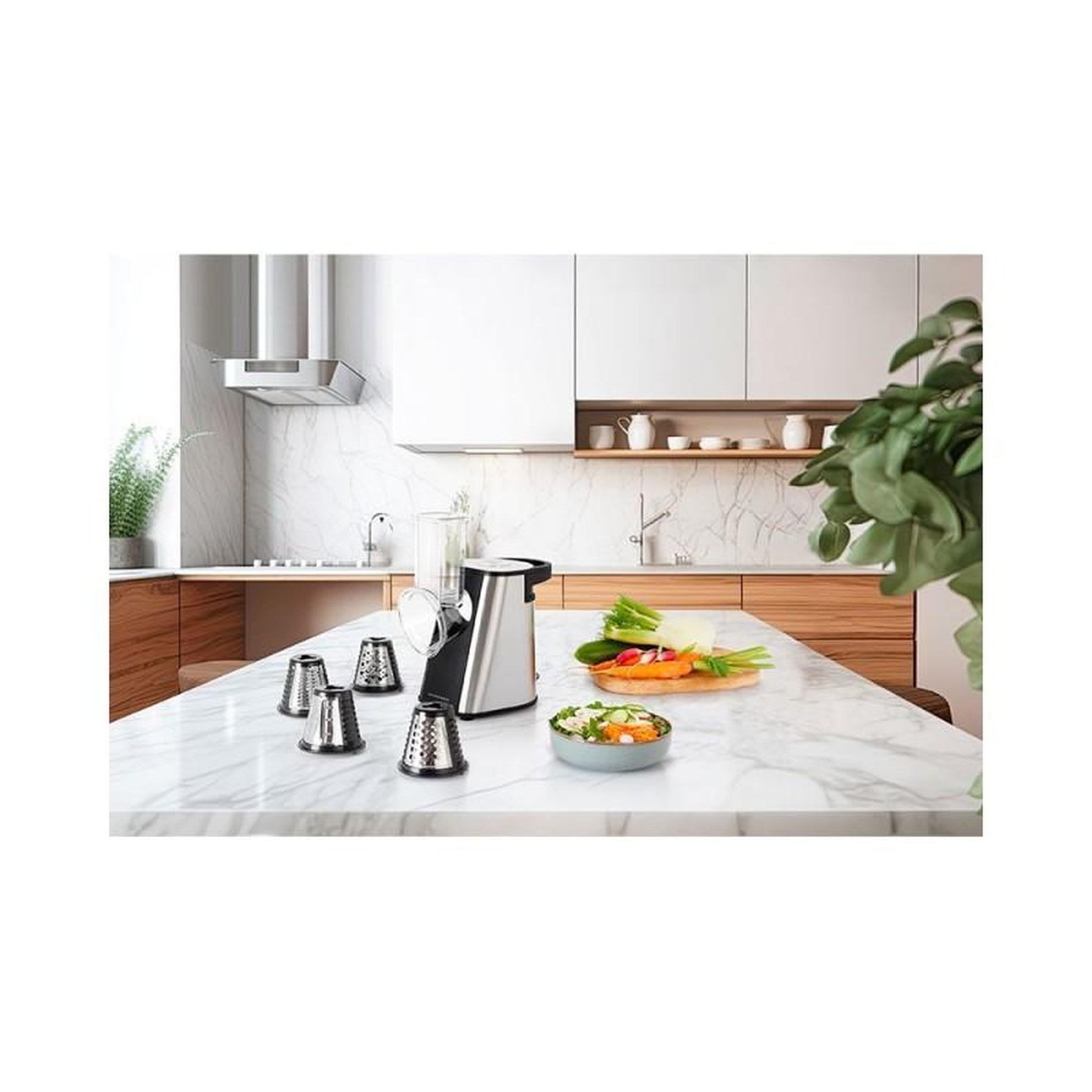 Voir la diapositive 5 : SCHNEIDER Râpe à Légumes électrique Scfp34200x Schneider