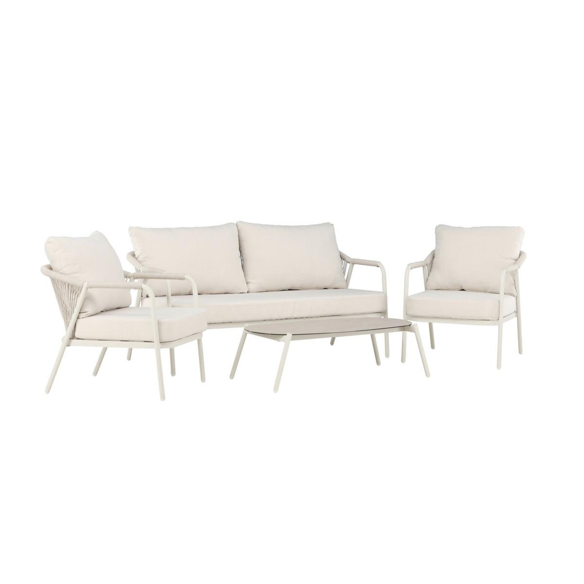 Paris Prix Salon de jardin 4 places  sicily  160cm beige