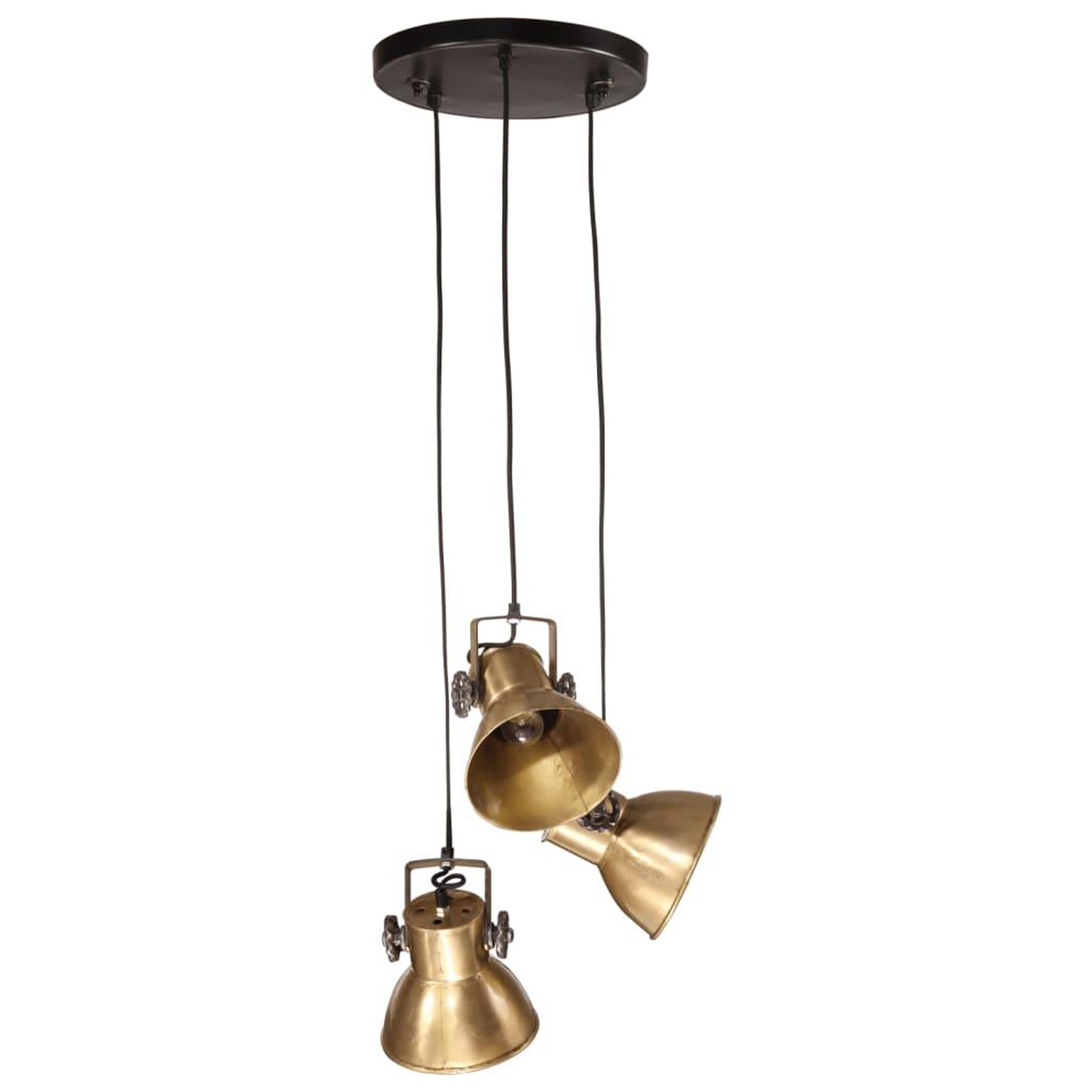 Voir la diapositive 3 : VIDAXL Lampe suspendue 25 W laiton antique 30x30x100 cm E27
