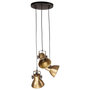 Voir la diapositive 3 : VIDAXL Lampe suspendue 25 W laiton antique 30x30x100 cm E27