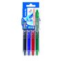 Voir la diapositive 2 : PILOT SET TO GO - Lot de 4 FriXion Clicker - Rollers effacables- Noir Bleu Rouge Vert - pointe moyenne
