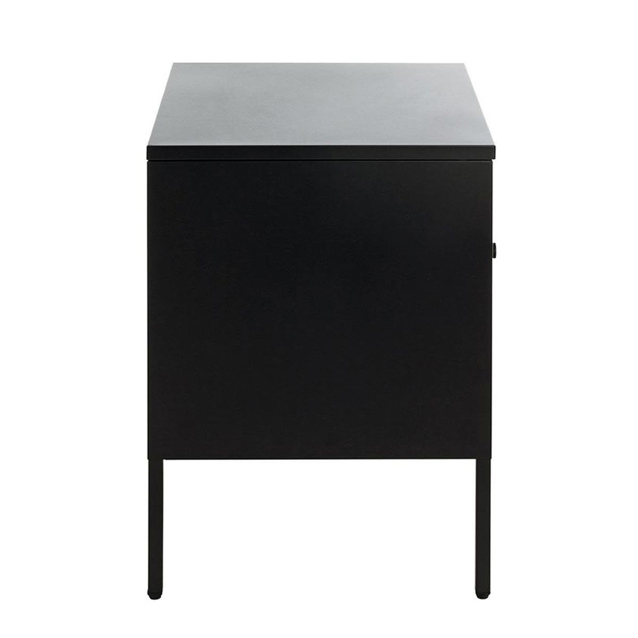 Voir la diapositive 4 : Paris Prix Table de chevet 1 tiroir  boston  50cm noir