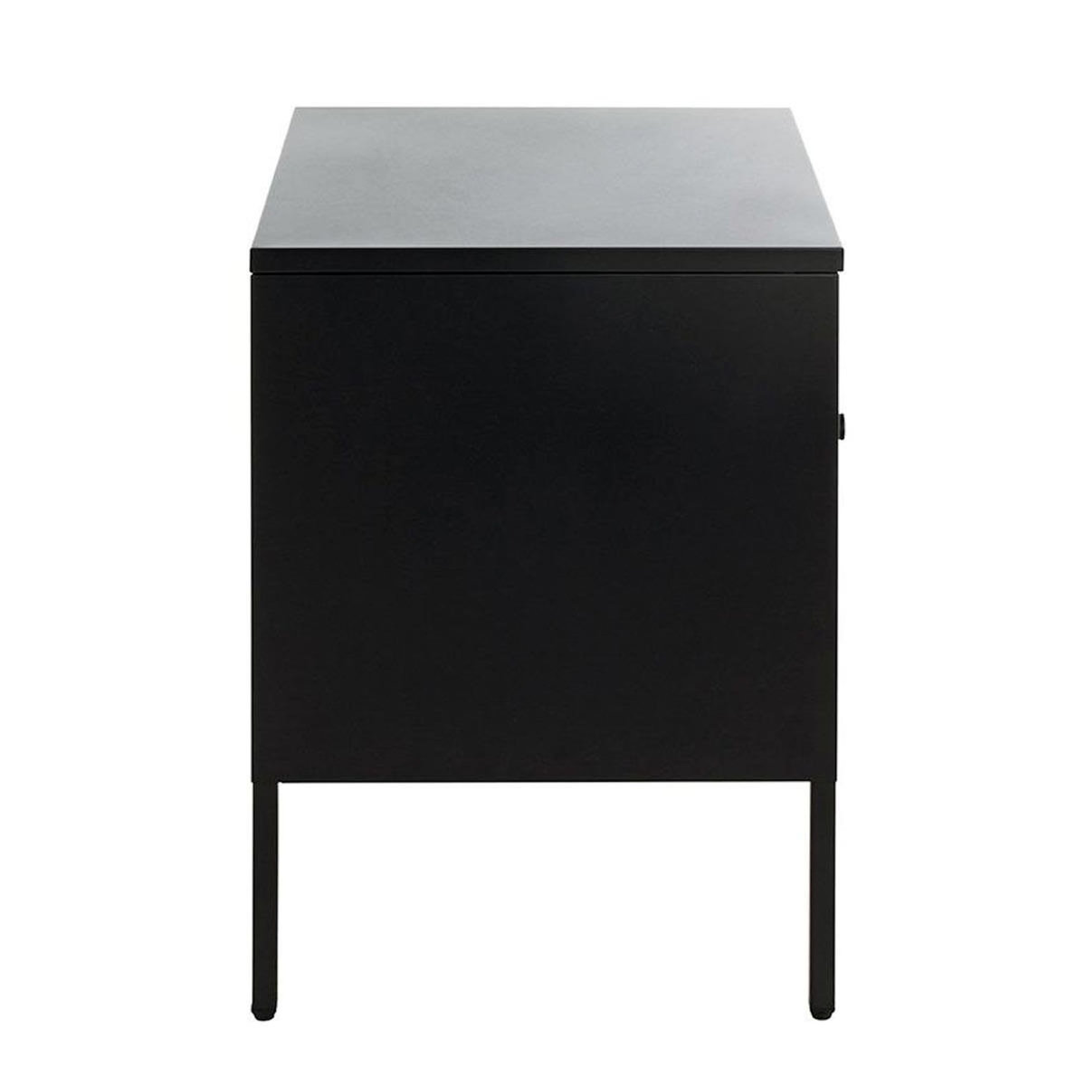 Paris Prix Table de Chevet 1 Tiroir  Boston  50cm Noir