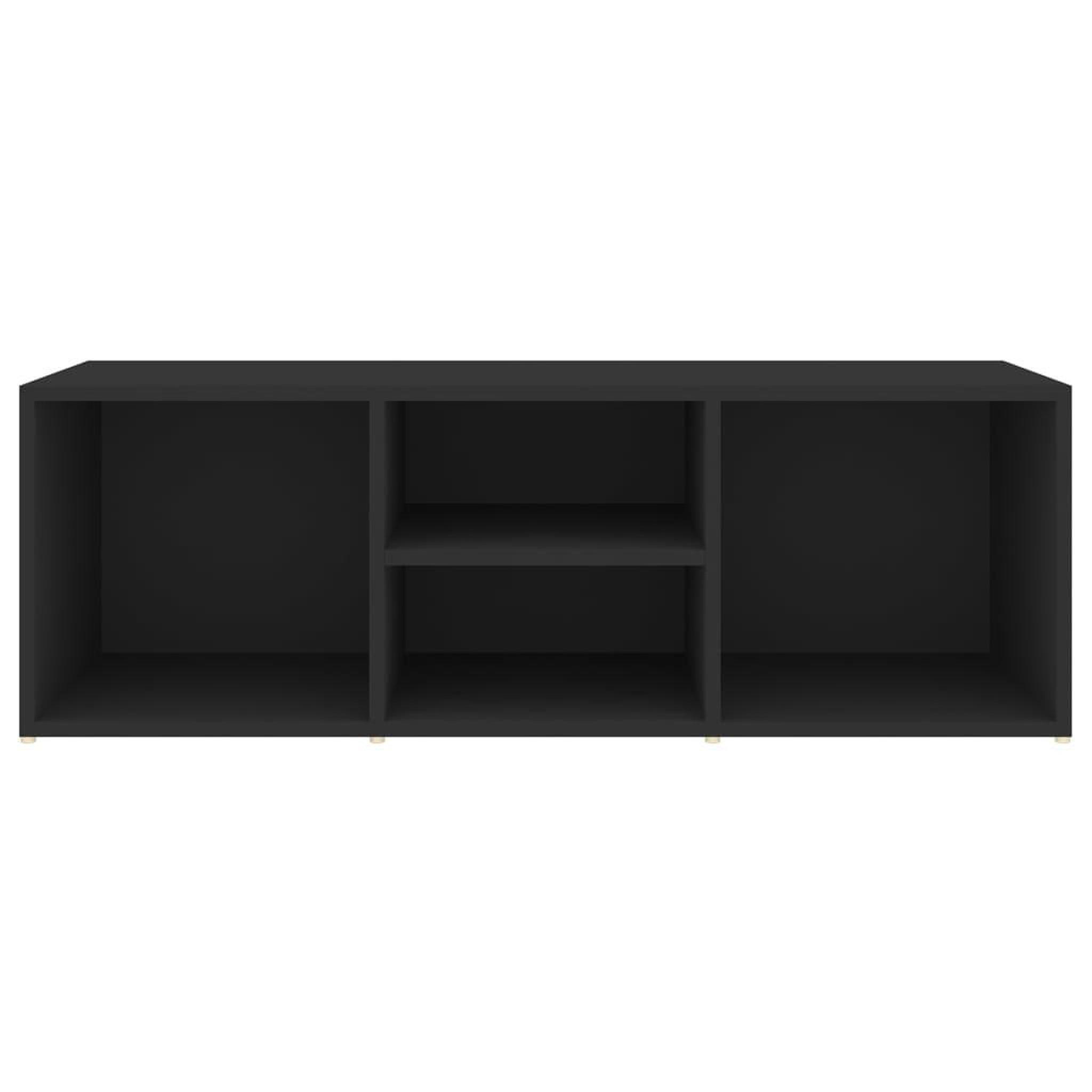 Voir la diapositive 4 : VIDAXL Banc a chaussures Noir 105x35x35 cm Agglomere