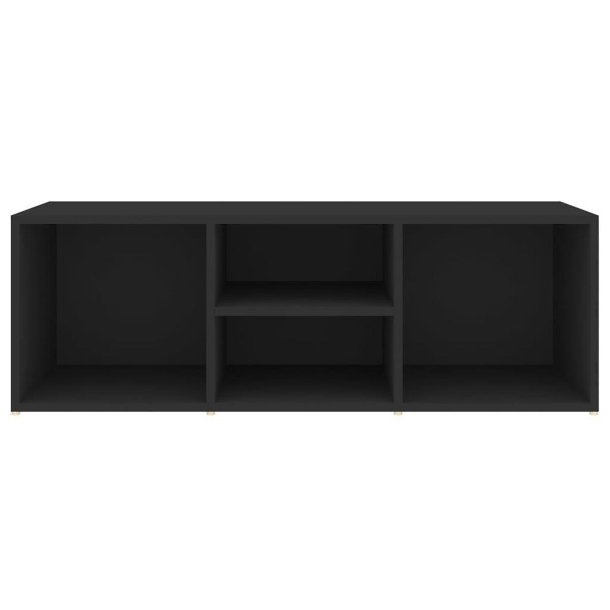 VIDAXL Banc a chaussures Noir 105x35x35 cm Agglomere