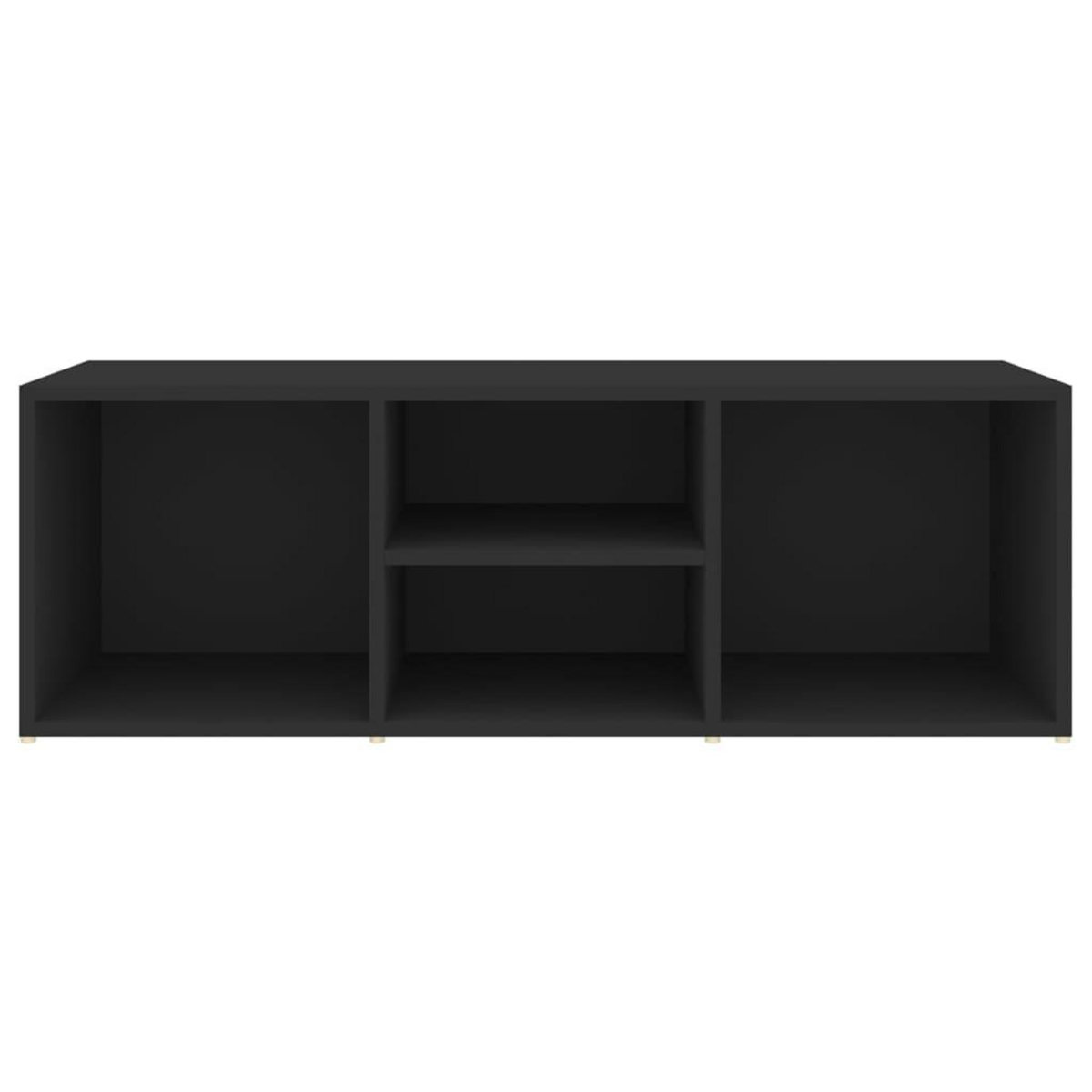 VIDAXL Banc a chaussures Noir 105x35x35 cm Agglomere