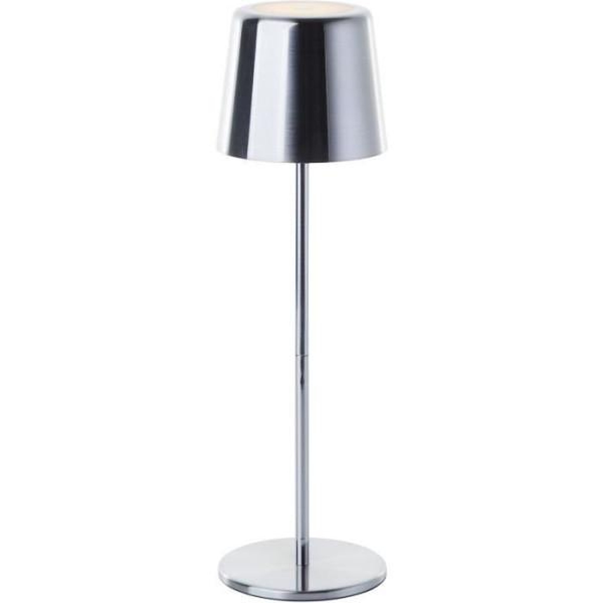 Voir la diapositive 6 : BRILLIANT Lampe a poser d'extérieur - BRILLIANT - XAANA - Rechargeable - Chrome - LED - 2W - 160lm - CCT - DIM - USB - IP44