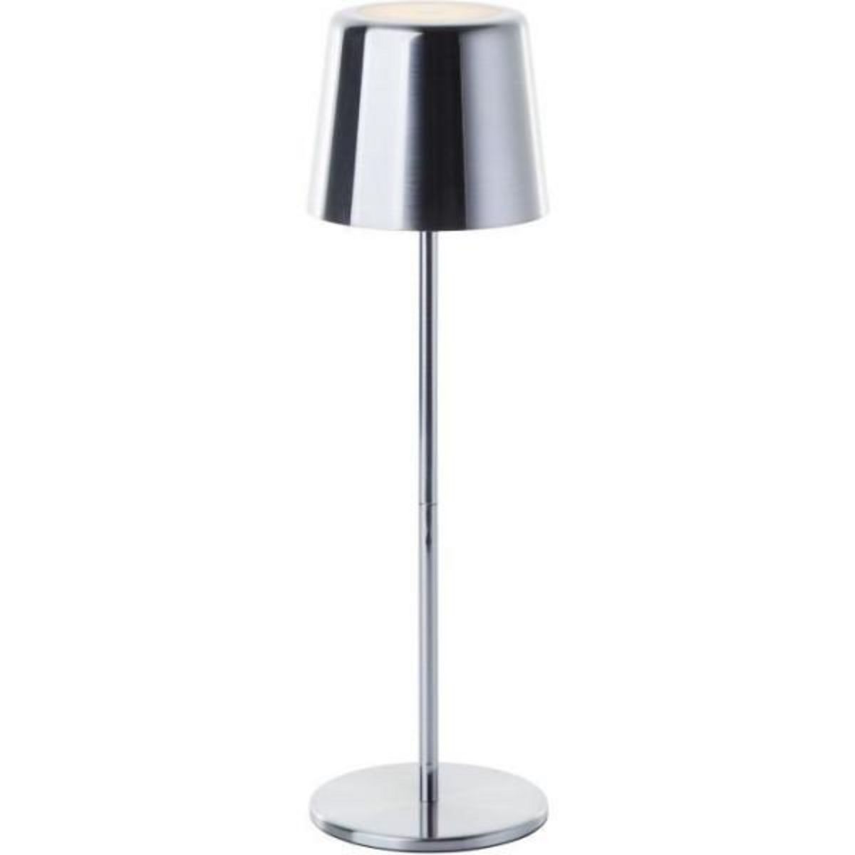 BRILLIANT Lampe a poser d'extérieur - BRILLIANT - XAANA - Rechargeable - Chrome - LED - 2W - 160lm - CCT - DIM - USB - IP44