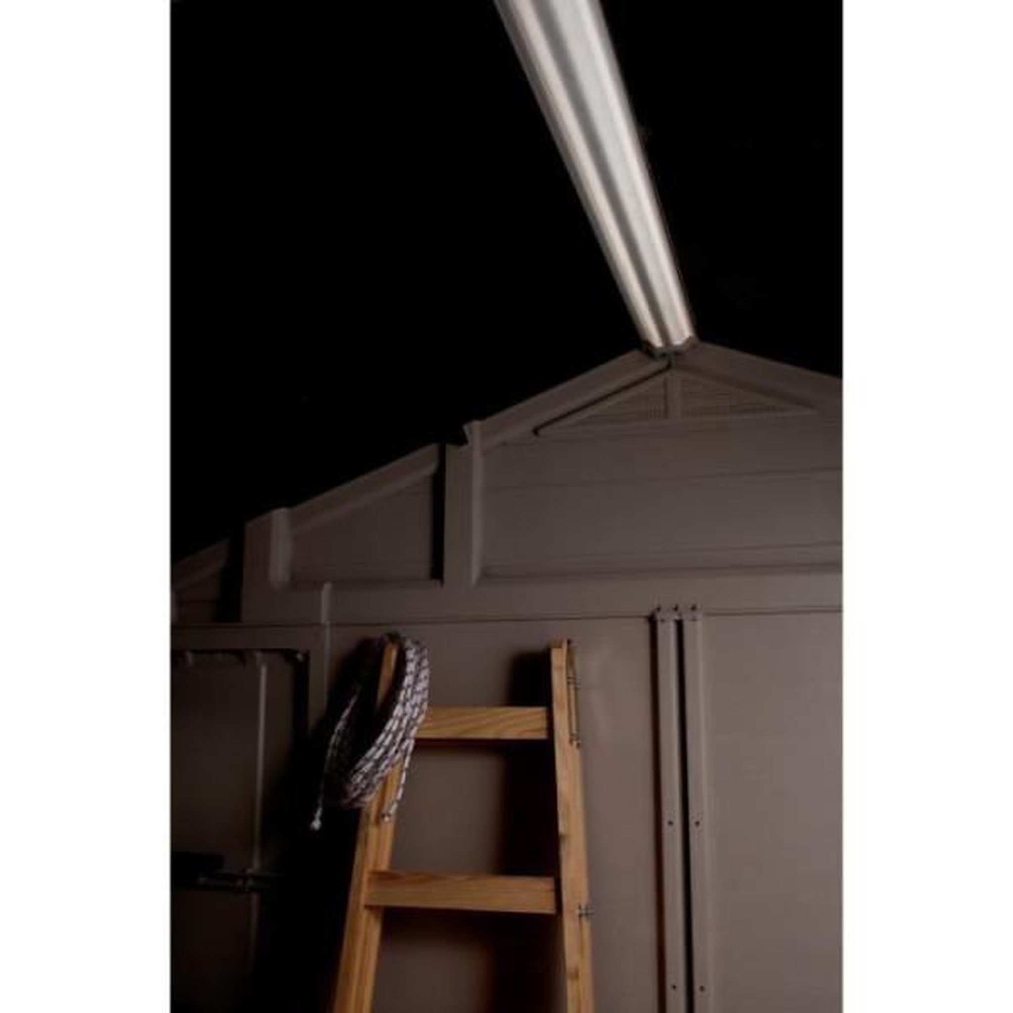 Voir la diapositive 5 : Keter Keter Abri de jardin Factor 4.45, Abri résistant aux intempéries, Marron - 182 x 256.6 x 243 cm