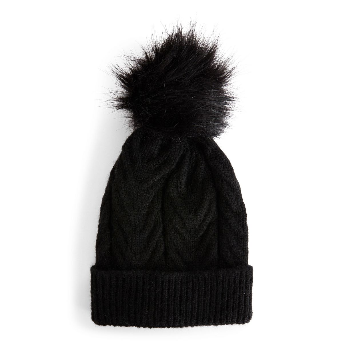 IN EXTENSO Bonnet torsade noir femme