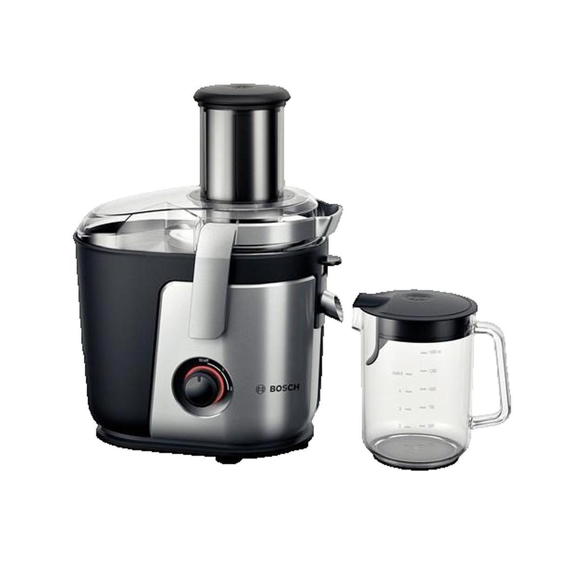 BOSCH Centrifugeuse Bosch MES4000GB avec moteur 1000 watts et tube d'alimentation XXL