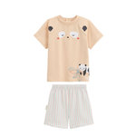 Petit Béguin Pyjama short enfant 2 pièces Bento. Coloris disponibles : Beige