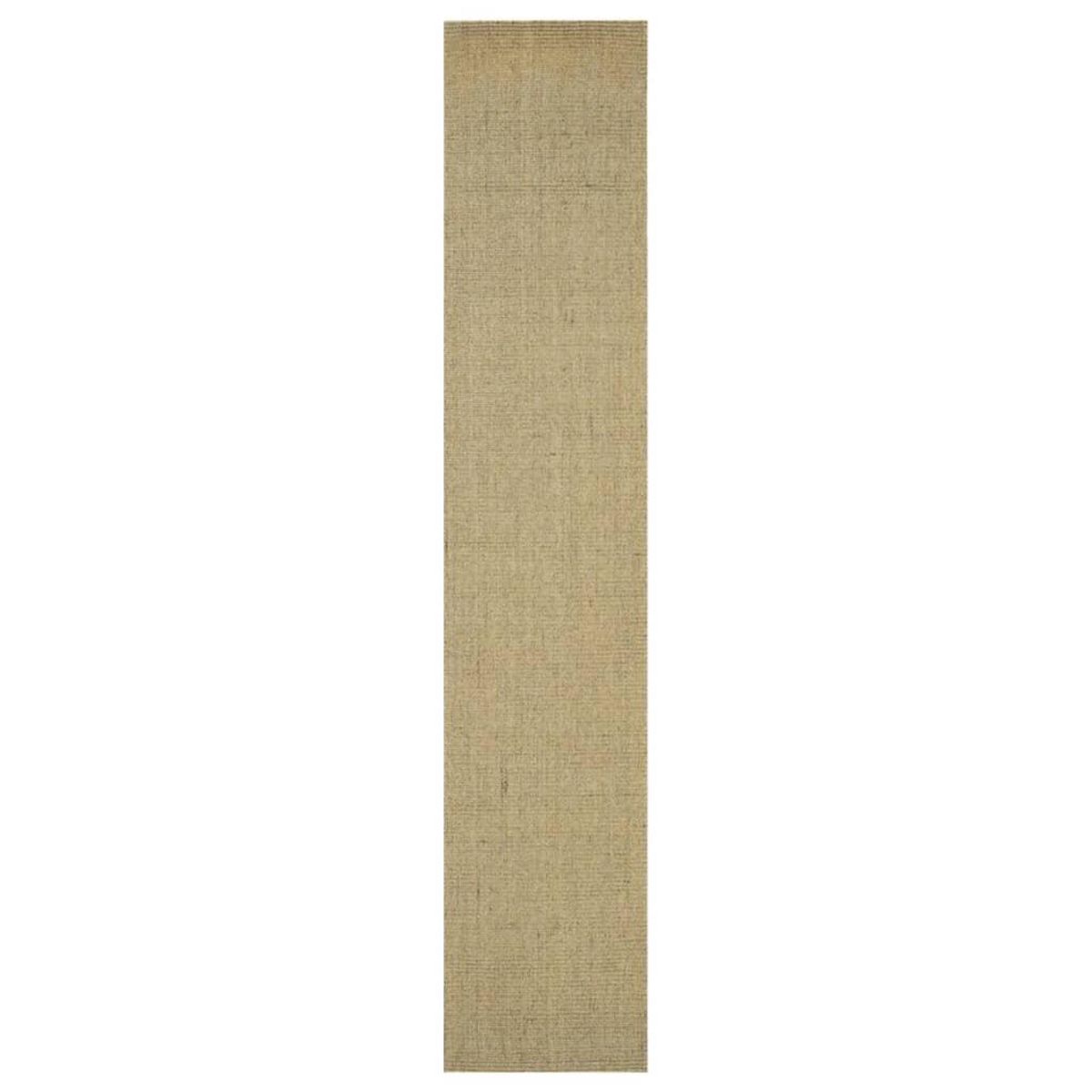VIDAXL Tapis Sisal naturel 66x350 cm Vert