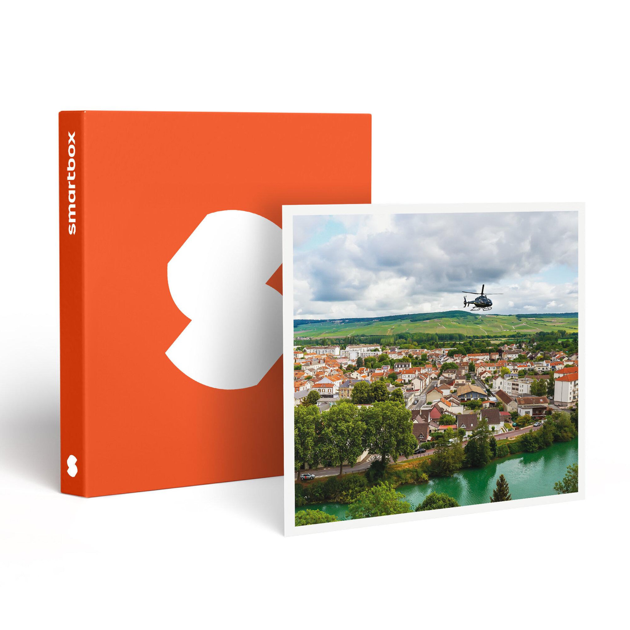 Smartbox Vol en hélicoptère de 30 min au-dessus de reims et ses environs - coffret cadeau sport & aventure