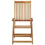 Voir la diapositive 4 : VIDAXL Chaises pliables de jardin lot de 6 avec coussins Bois d'acacia