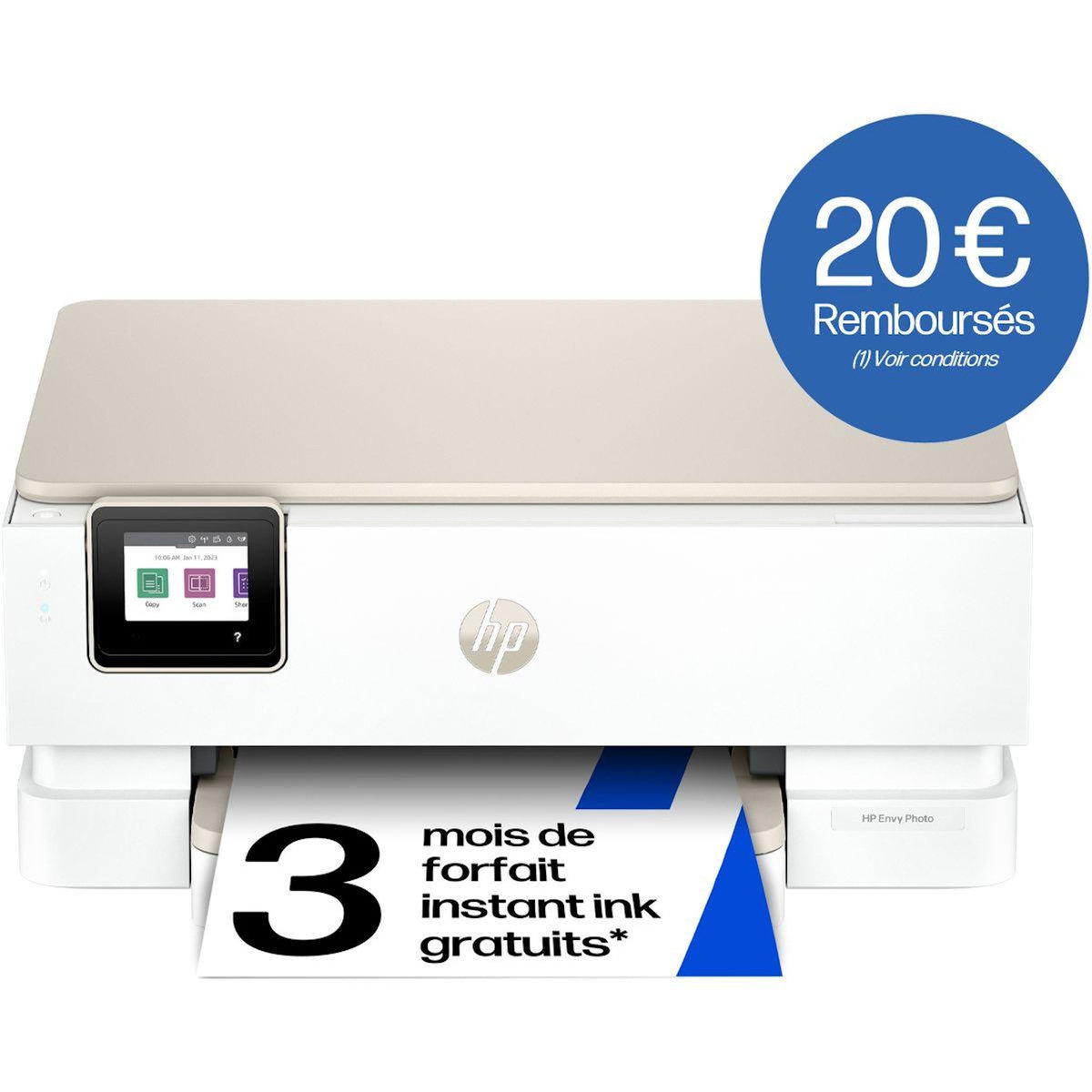 HP Imprimante jet d'encre Envy Photo 7234 éligible Instant Ink