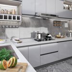 VIDAXL Film autoadhesif pour meubles Argente brillant 500x90 cm PVC